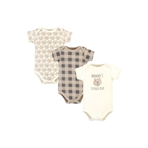 Soft Cotton Bodysuit Triple Pack, Newborn