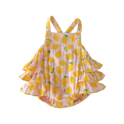 Lemon Sorbet / Muslin Ruffle Sunsuit