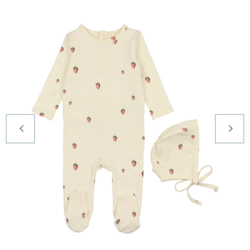 Printed Fruit Footie Set