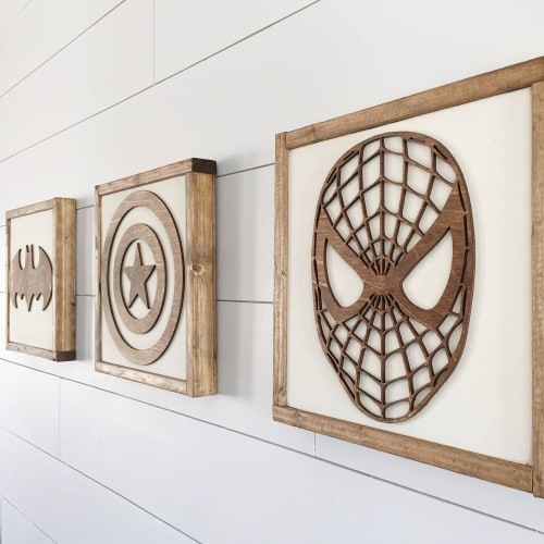 Super Hero Wall Art, Superhero Sign, Playroom Decor, Nursery Decor, Superhero Nursery, Kids Bedroom Decor, Superhero Decor