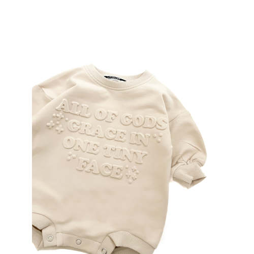 All of Gods Grace in One Tiny Face Bubble Jumpsuit