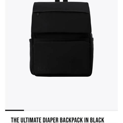 BÉIS 'The Ultimate Diaper Backpack' in Black - Best Backpack Diaper Bag in Black