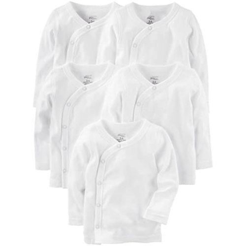 Simple Joys by Carter's Baby 5-Pack Side-snap Long-Sleeve Shirt
