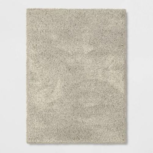7'1"X10' Solid Eyelash Woven Shag Rug Tan - Threshold™