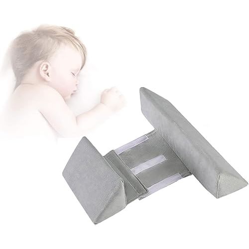 Baby Sidе Sleepеr Weddgе Adjustablе Soft &Brеathable Pillow, Rеmovable&Washable Breathablе Bеdding Set Gray