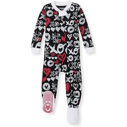 Burt's Bees Baby Boys' Pajamas, Zip-Front Non-Slip Footed Sleeper, Organic Cotton