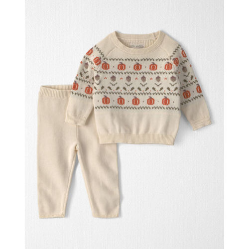 Baby 2-Piece Organic Cotton Sweater Knit Top & Pant Set - Little Planet | Carter's