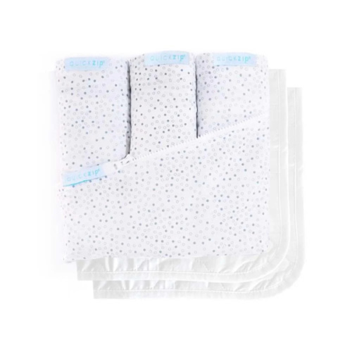 Crib Zip Sheet Starter Pack - Crib Deluxe / Gray Dot