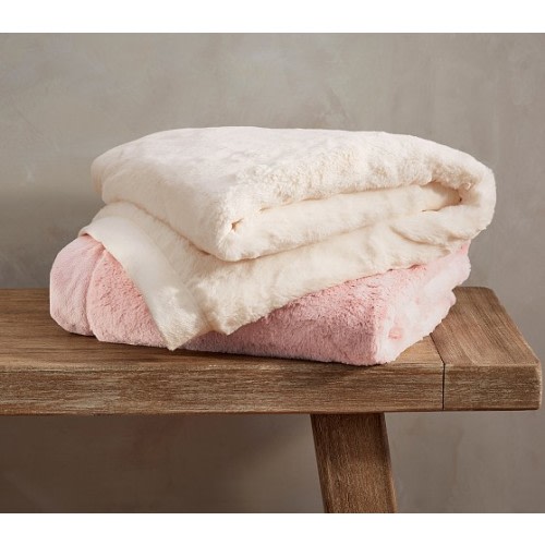Finley Faux Fur Baby Blanket | Pottery Barn Kids