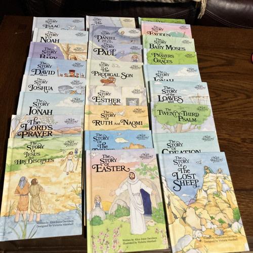 Lot of 25 An Alice in Bibleland Storybook Alice Joyce Davidson Grolier Bible EUC
