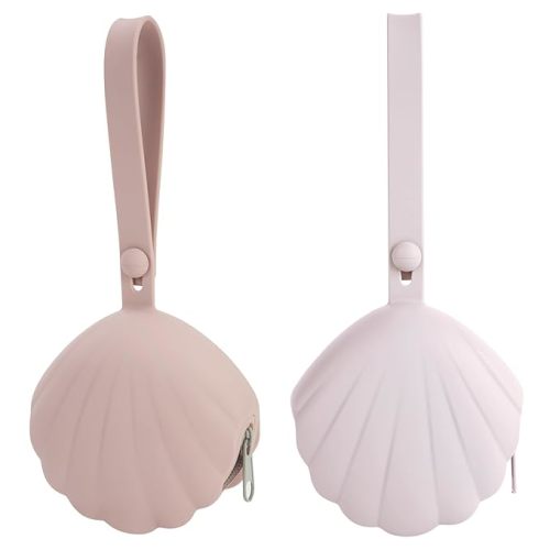 Silicone Pacifier Holder Case, Portable Leakproof Design Baby Pacifier Storage Case, BPA-Free, Easy Clean, 2 Pack