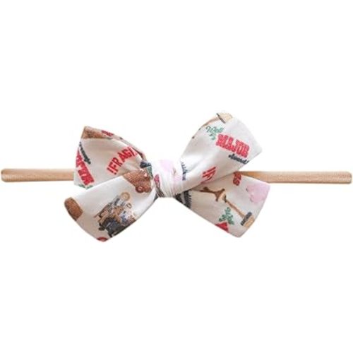 Copper Pearl Baby Bows: Stylish Headbands for Baby Girls, Premium Soft and Stretchy Baby Headbands, Perfect for Newborns, Trendy Designs - A Christmas Story