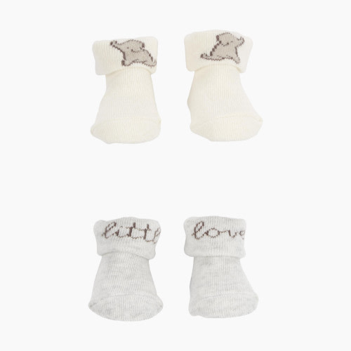Carter's 2-Pack "Little Love" Baby Socks - Brown, Nb