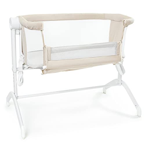 Baby Delight Beside Me Wink Bassinet | Bedside Sleeper | 7-Position Height Adjustment | Organic Oat