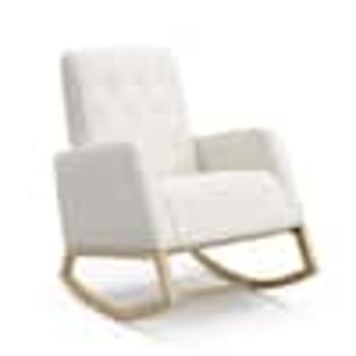 Storkcraft Northern Lights Natural with Ivory Boucle Nursery Rocker 06564-1P5