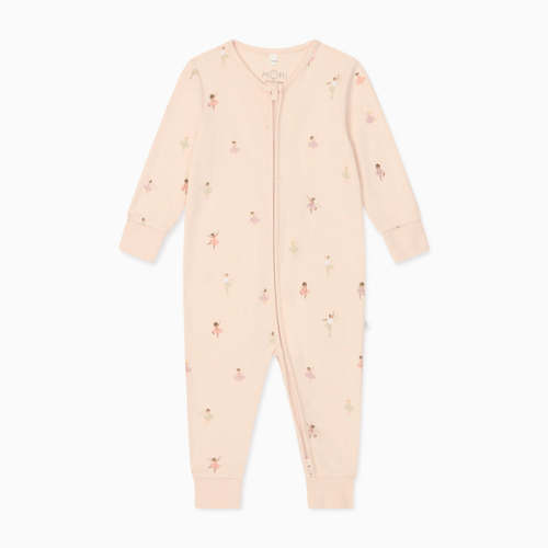 Ballerina Clever Zip Romper Ballerina Print / 9 - 12 M
