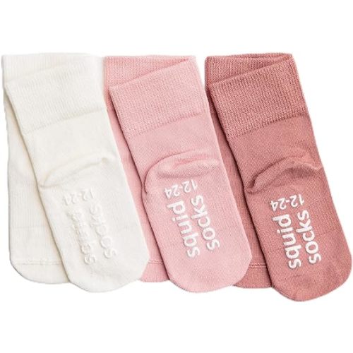 squid socks Viscose from Bamboo Socks | 0-6M, 6-12M, 12-24M, & 2T-3T | Socks that Stay On | As Seen on Shark Tank | Orchid