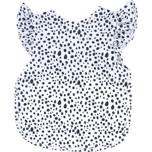 BapronBaby Flutter Sleeve Bapron - No Neck Tie Safer Bib - Baby & Toddler - Soft Waterproof - PVC, BPA & Phthalate Free - 6m+ - Baby/Toddler 6m-3T - Organic Dot