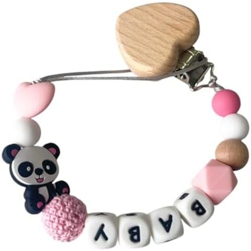 Custom Pacifier Clip with Customized Name Customized Stroller Clip Holder with Name Personalized Pacifier Holder