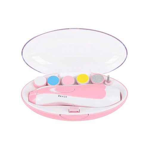 Baby Nail Trimmer Electric,Nail Clippers File for Baby No Sharp Claws Hurt, 6 in 1 with Light Safety Cutter for Newborn Infant Toddler Kids Toes and Fingernails Care