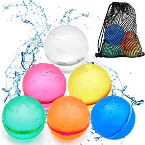 Amazon.com: SOPPYCID Reusable Water Bomb balloons, Summer Toy Water Toy for Boys and Girls, Pool Beach Toys for Kids ages 3-12, Outdoor Activities Water Games Toys Self Sealing Water Splash Ball for Fun(6Pack) : Toys & Games