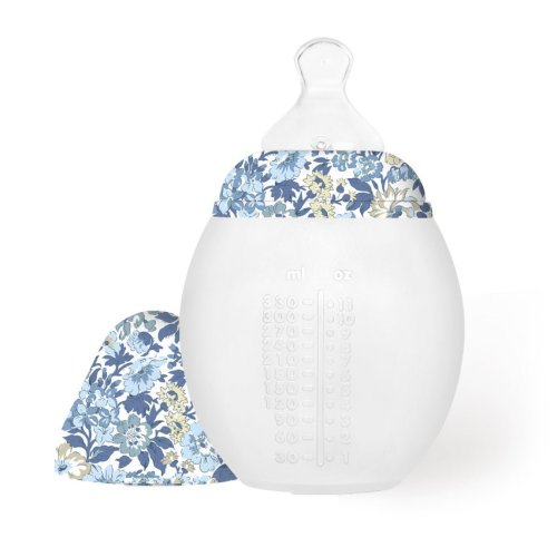 Baby bottle 330ml - Élhée x Liberty - Honey Dew Blue