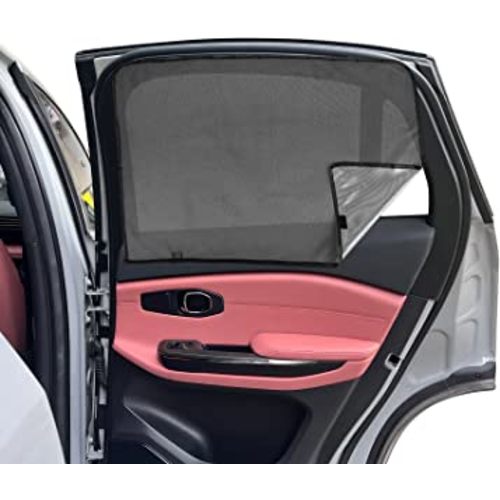 car Window Shade for Baby, Fetanten Back Seat Car Window Shades for Side Window with Magnetic Protection from Sun Heat and UV for Privacy Blackout (2 PCS)