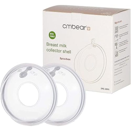 Breast Shells, Nursing Cups, Milk Saver With piston, Protect Sore Nipples for Breastfeeding Collect Breastmilk Leaks for Nursing Moms, Soft and Flexible Silicone Material Reusable 2 Pack