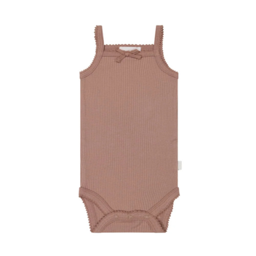 Organic Cotton Modal Singlet Bodysuit - Powder – Jamie Kay USA