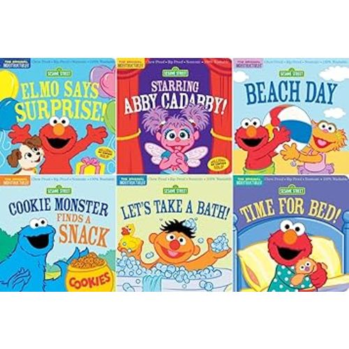 Indestructibles: Sesame Street Series 6 Books Set - Chew Proof · Rip Proof · Nontoxic · 100% Washable (Book for Babies, Newborn Books, Safe to Chew)