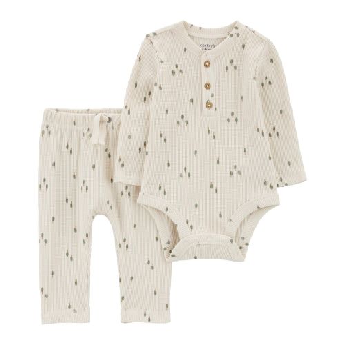 Baby 2-Piece Tree Print Thermal Bodysuit Pant Set - Carter's | Carter's