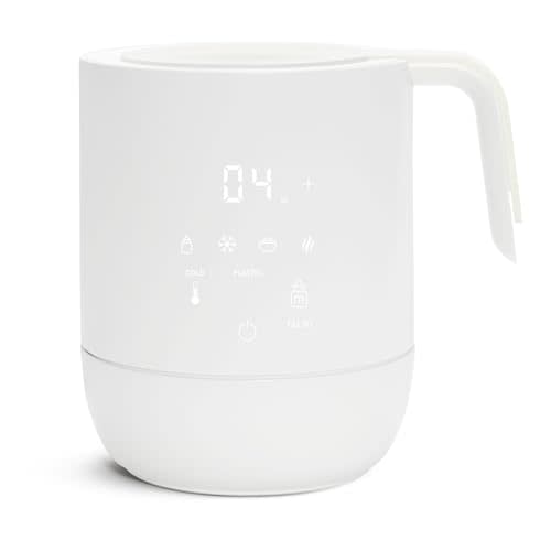Munchkin® Precision™ Baby Bottle Warmer for Breastmilk, Formula, Food, and Sterilizing Small Parts - Compatible with All Bottle Brands, Digital Display, White