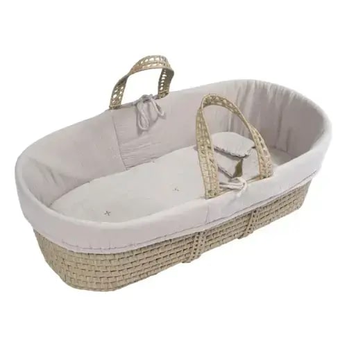 Numero 74 - Organic cotton Bedding Set for Moses Basket - Powder S018 | Smallable