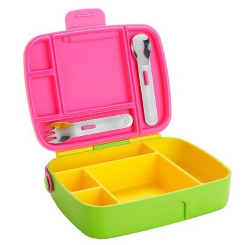 Munchkin Bento Box Toddler Lunch Box, Color: Yellow
