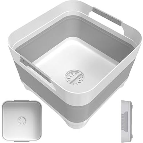 Baby Bottle Wash Basin, Foldable, Versatile Wash Tub for Kitchen, RV, Outdoor Camping Sink, Sturdy & Easy to Clean