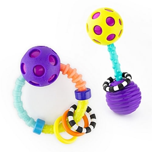 Sassy 2-Piece My First Bend & Flex Rattle Set