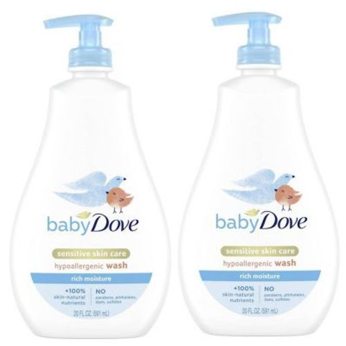 Baby Dove Rich Moisture Baby Wash & Shampoo 20 fl oz/2ct