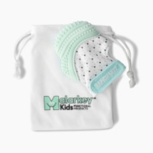 Malarkey Kids Munch Mitt - Mint Green/Triangles