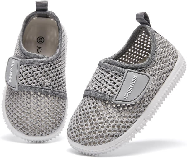 MORENDL Toddler Water Shoes Baby Breathable Mesh Non-Slip Sandals Quick Dry Lightweight Beach Barefoot Shoes