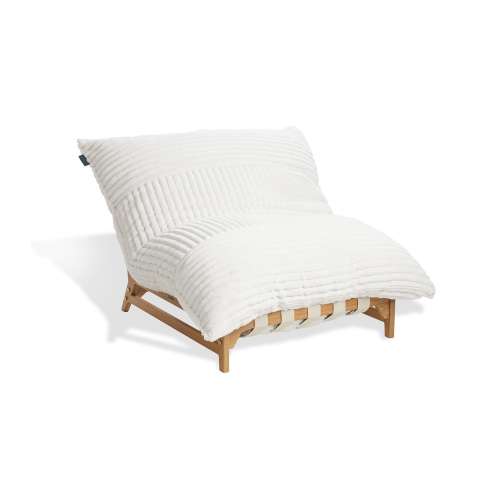 PillowSac Accent Chair: Dove Channeled Phur