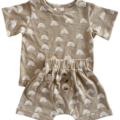 Rainbow / Organic Tee & Short Set