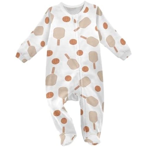 Dussdil Baby One-Piece Footies Newborn Rompers Pajamas Cotton Footed Pjs for Sleep Play Boys Girls