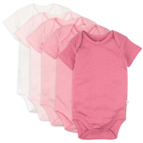 5-Pack Organic Cotton Short Sleeve Bodysuits | Honest Baby Clothing