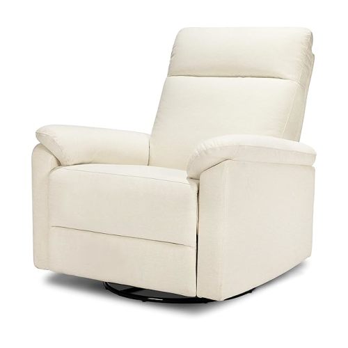 DaVinci Suzy Glider Recliner Nursery Chair - Versatile Glider Rocking Chair for Nursery and Living Room - GREENGUARD Gold, FSC & Certi-PUR US Certified - 360° Swivel Rocker Recliner - Vanilla