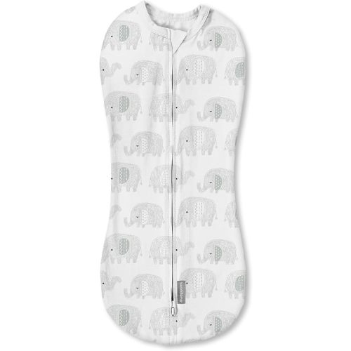 SwaddleMe by Ingenuity Pod, 0-2 Months, 1-Pack - Scribble Elephant