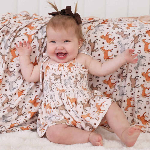 Smocked Twirl Bodysuit | P's Ponies