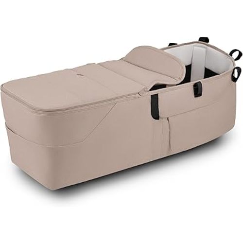 Bugaboo Donkey 6 Twin Bassinet Fabric | Complete Twin Bassinet Set for Side-by-Side Double Stroller Conversion | Organic Cotton Lining (Desert Taupe Melange)