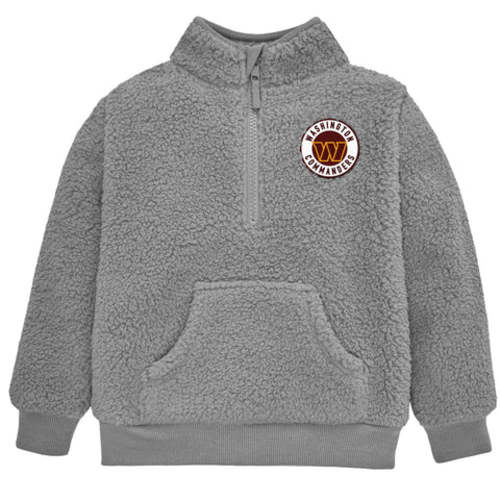 Infant & Toddler Washington Commanders 1/4 Zip Sherpa Top