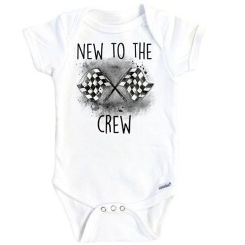 Racing Onesie® Baby Boy Girl Clothes Infant Bodysuit Funny Cute Newborn Gs1 White Newborn Onesie®