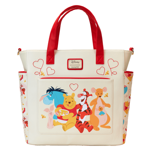 Winnie The Pooh & Friends Hearts Convertible Backpack & Tote Bag